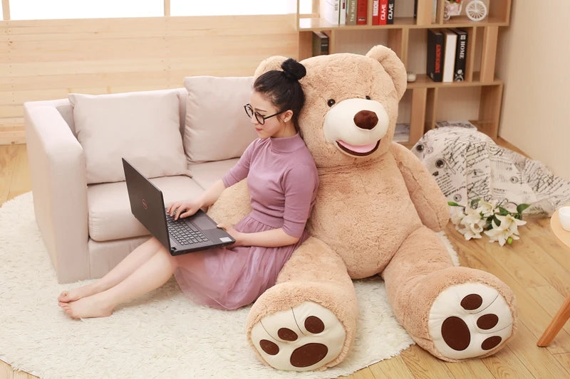 Giant Bear Plush Toy Big Size Teddy Bear Stuffed Animal Valentine Gift for Girls 100cm